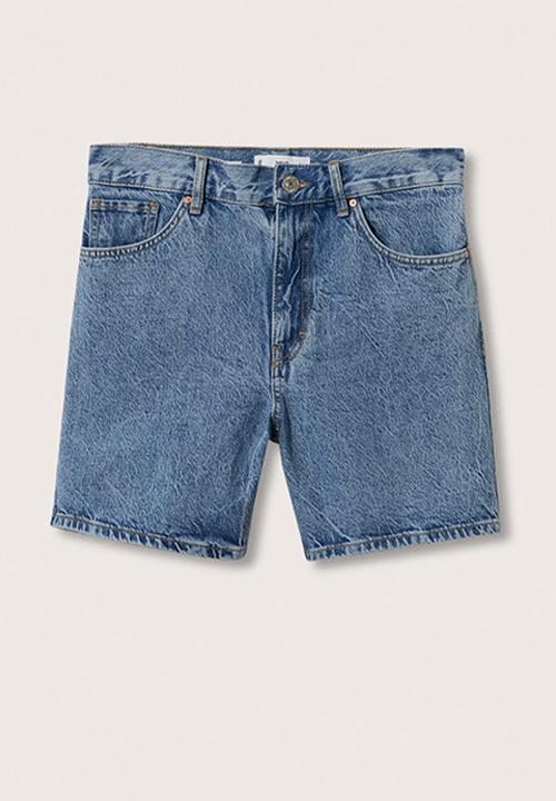 MANGO - Shorts zaida - open blue