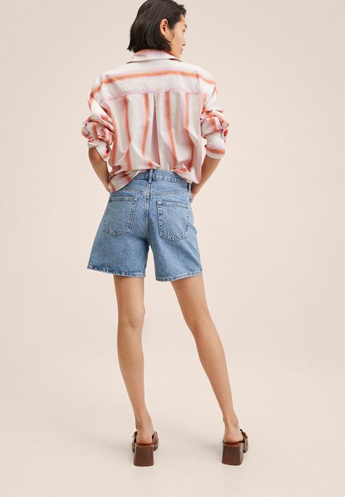 MANGO - Shorts zaida - open blue