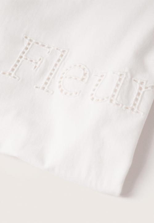 MANGO - T-shirt fleur - white