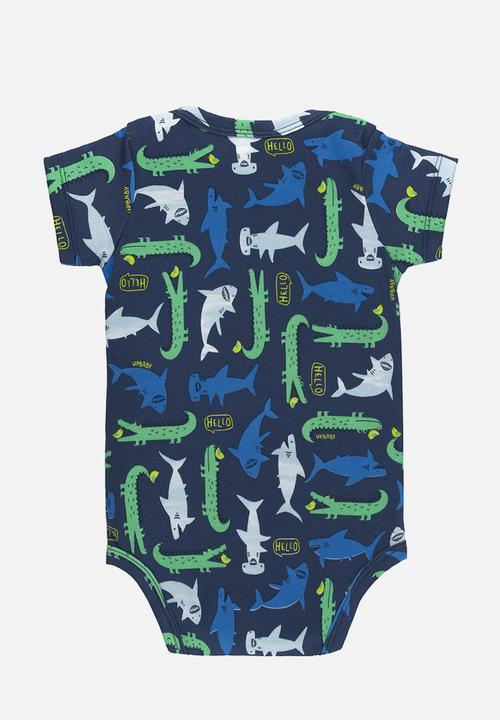UP Baby - Cotton bodysuit - blue