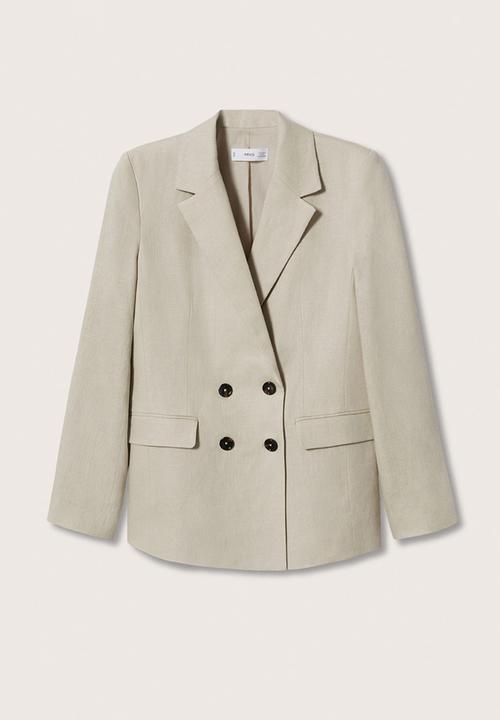 MANGO - Blazer tempoli - light pastel grey