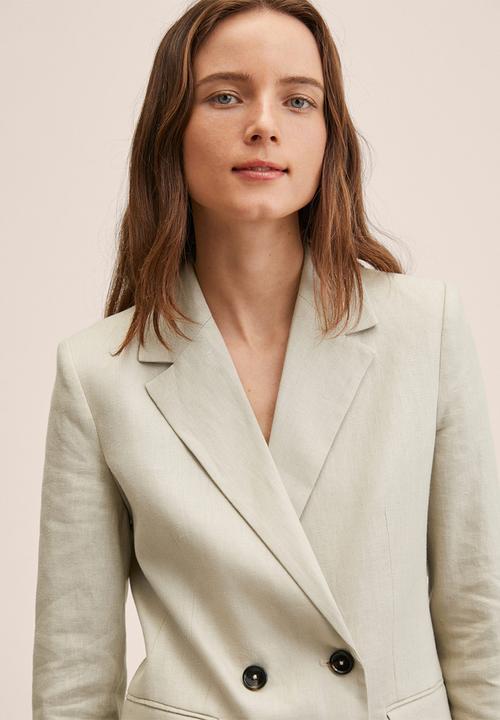 MANGO - Blazer tempoli - light pastel grey
