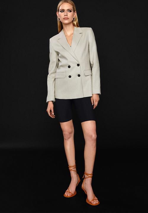 MANGO - Blazer tempoli - light pastel grey