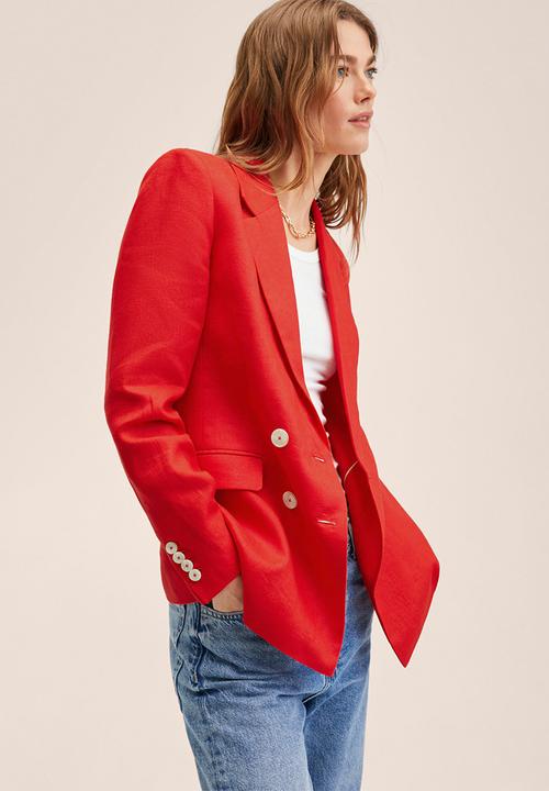 MANGO - Blazer tempoli - red