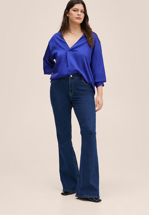 MANGO - Plus blouse olivia - mid blue