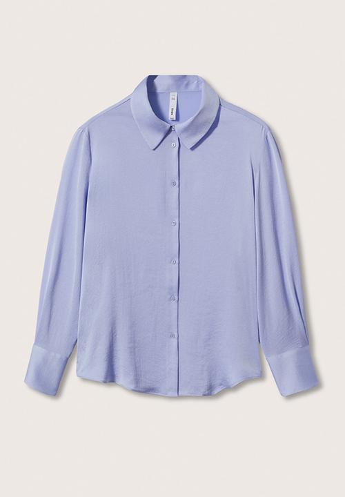 MANGO - Shirt briliant - light pastel blue