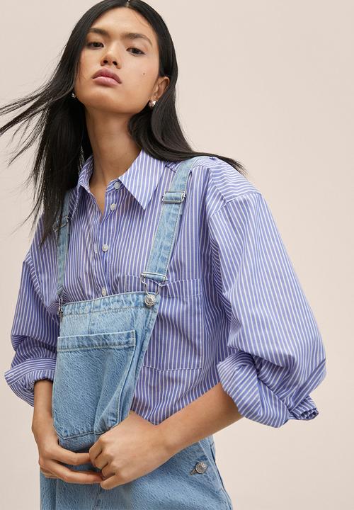 MANGO - Dungarees mariela - open blue
