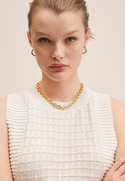 MANGO - Dress newyork - light beige