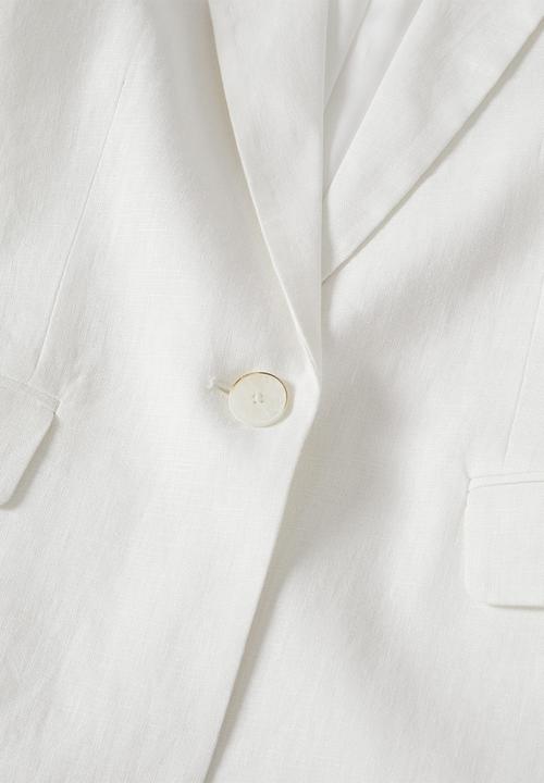 MANGO - Blazer boreli - white