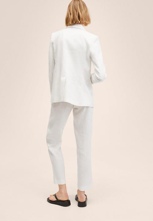 MANGO - Blazer boreli - white
