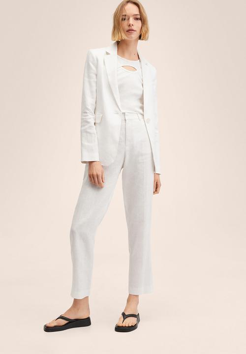 MANGO - Blazer boreli - white