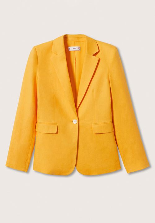MANGO - Blazer boreli - yellow
