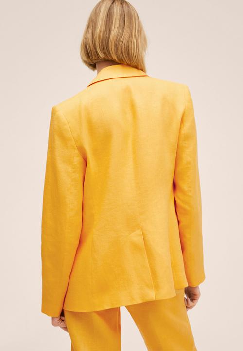 MANGO - Blazer boreli - yellow
