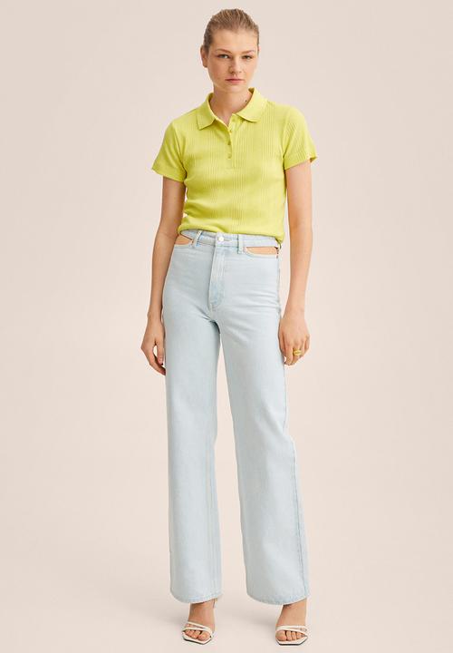 MANGO - Polo shirt diva1 - lime 