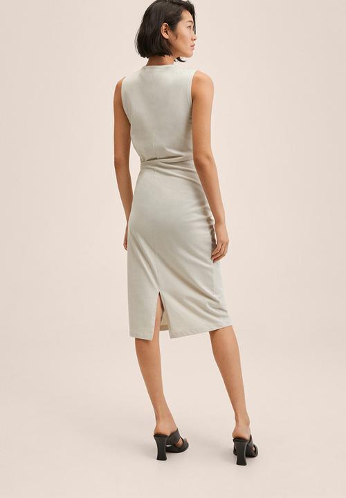 MANGO - Dress ferti2 - light pastel grey