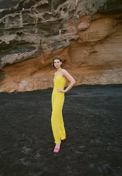 MANGO - One-piece suit jess - yellow