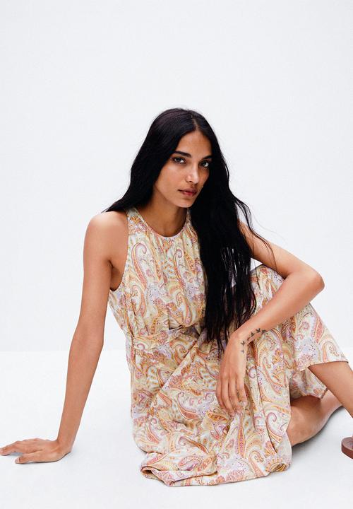 MANGO - Dress nora - light beige