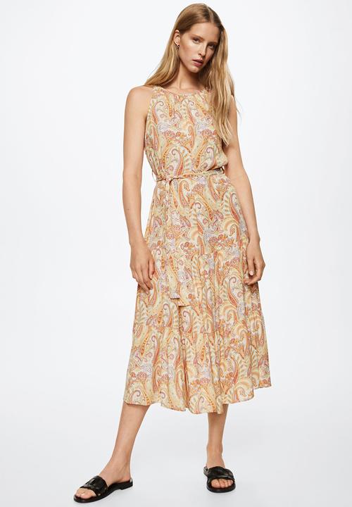 MANGO - Dress nora - light beige