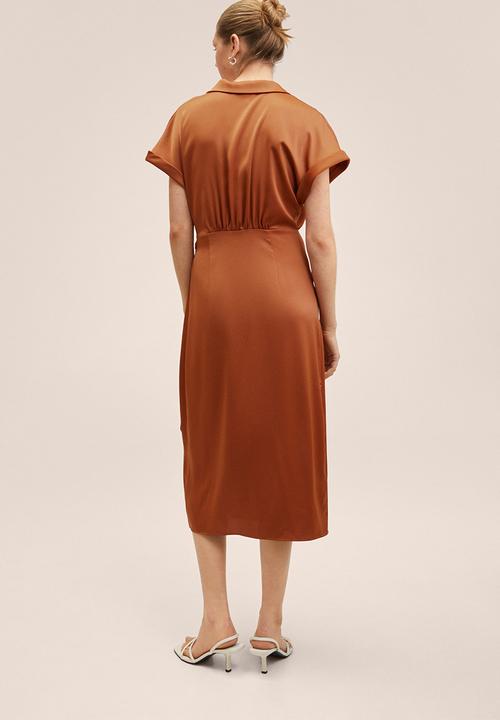 MANGO - Dress miami - brown