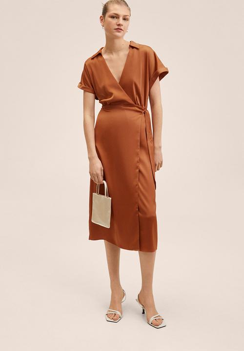 MANGO - Dress miami - brown