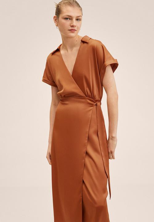 MANGO - Dress miami - brown