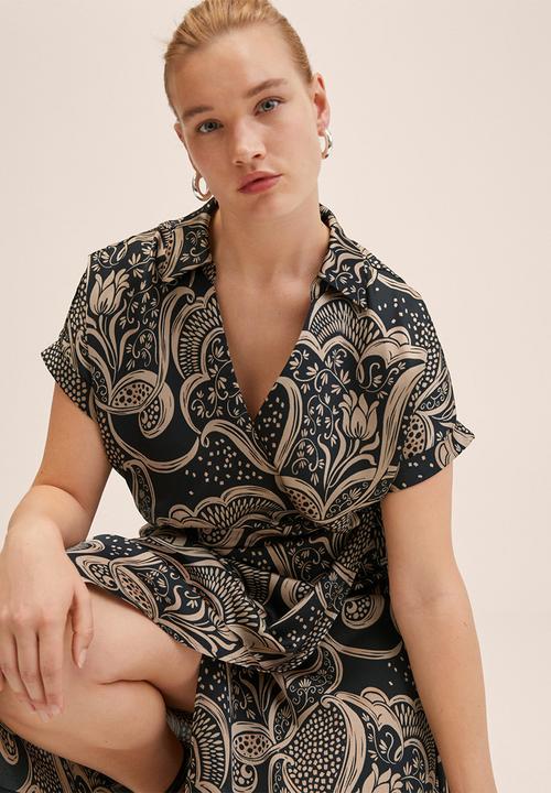 MANGO - Dress miami - black