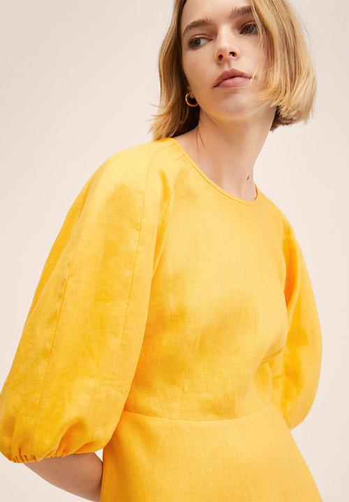 MANGO - Dress filipa - yellow