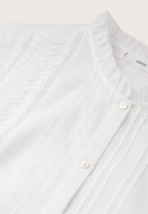 MANGO - Blouse vintage - white