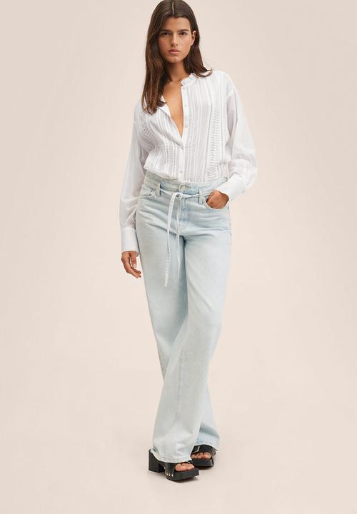MANGO - Blouse vintage - white