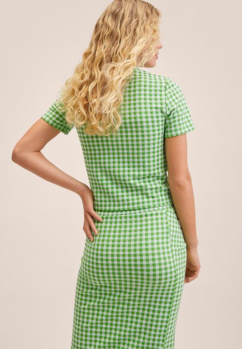 MANGO - T-shirt saloni - green