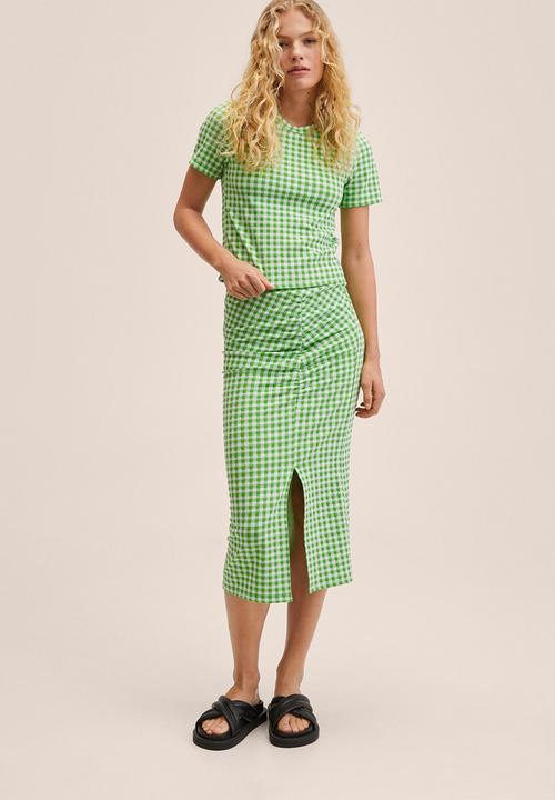 MANGO - T-shirt saloni - green