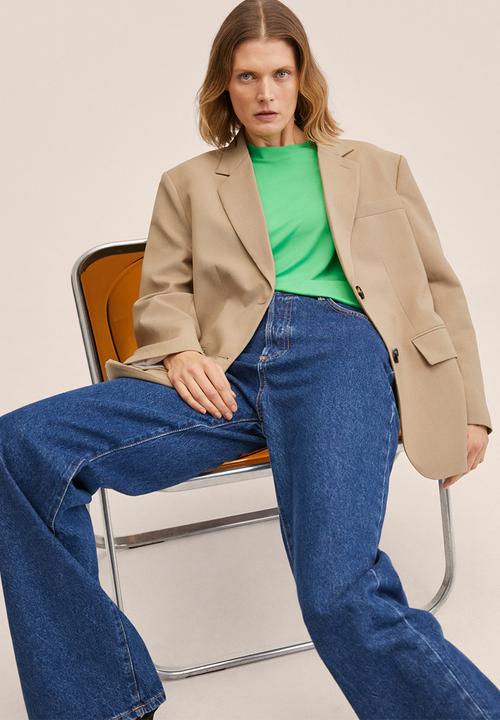 MANGO - T-shirt nica2 - green