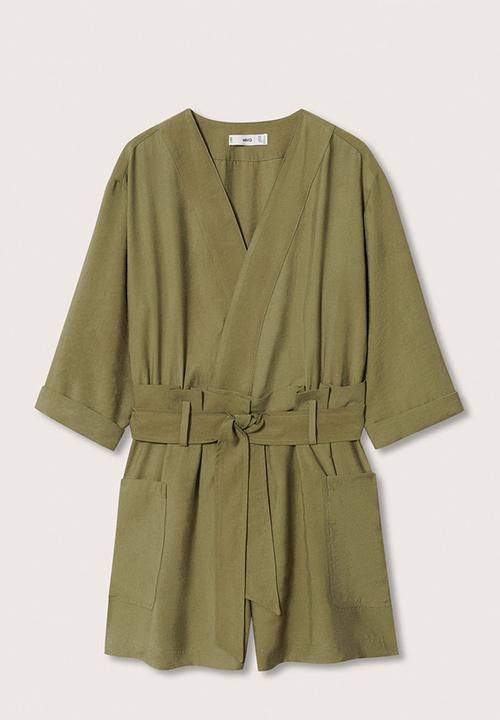 MANGO - Playsuit lobster - khaki
