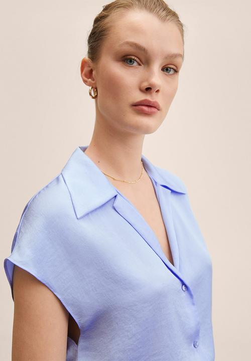 MANGO - Shirt sassa - light pastel blue