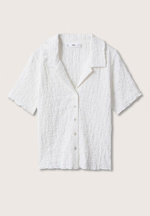 MANGO - Shirt fidel - off white 