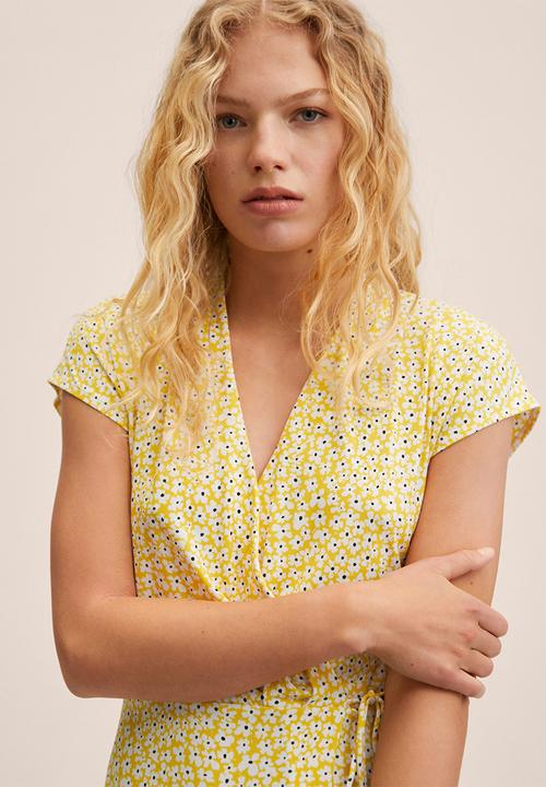 MANGO - Dress gali - yellow