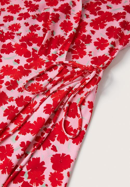 MANGO - Dress gali - medium red