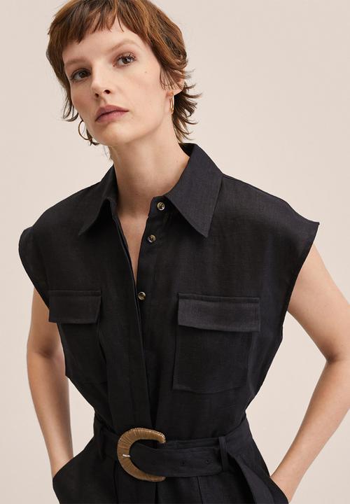 MANGO - One-piece suit conga - black