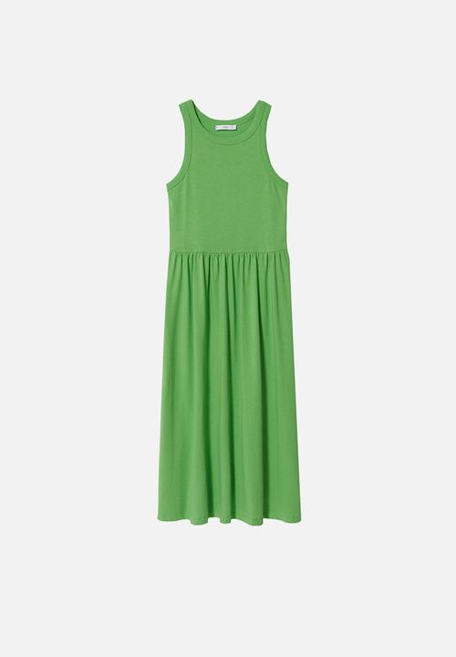 MANGO - Dress sando - green