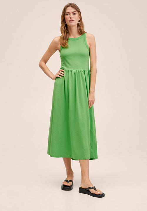 MANGO - Dress sando - green