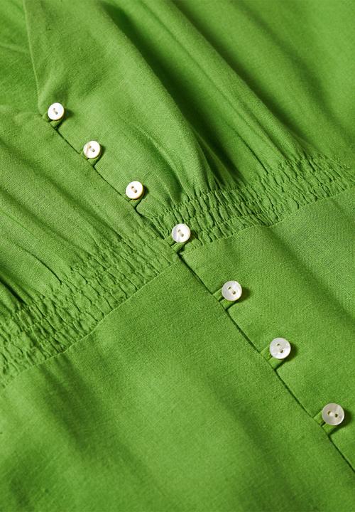MANGO - Dress red - green