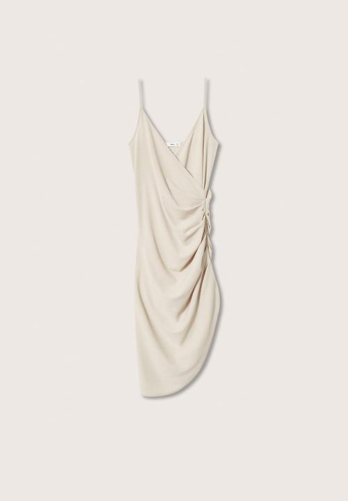 MANGO - Dress mara - light pastel brown
