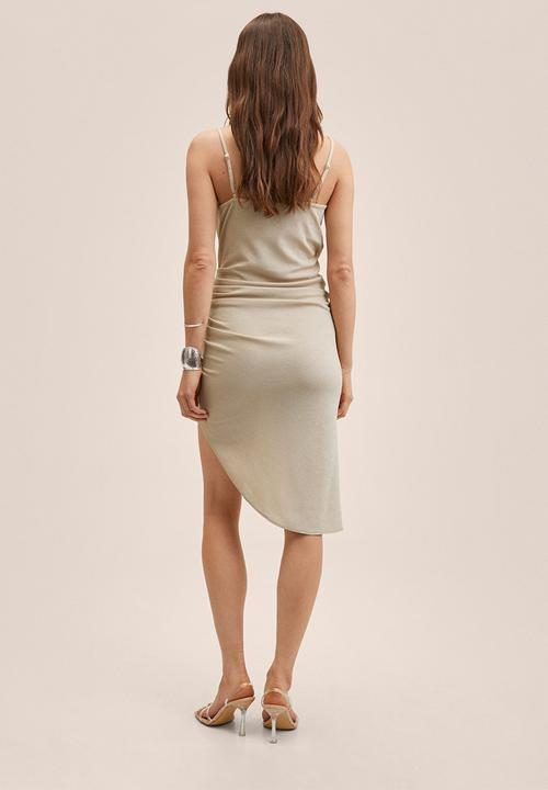 MANGO - Dress mara - light pastel brown