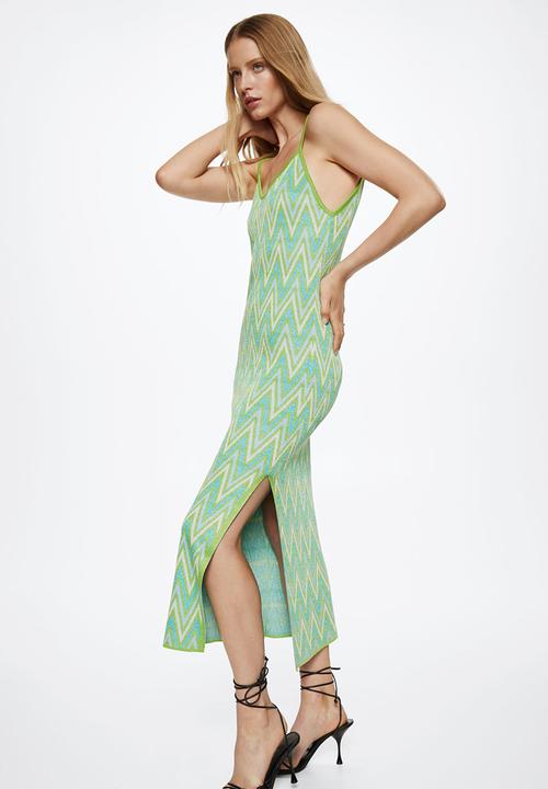 MANGO - Dress massiel - green