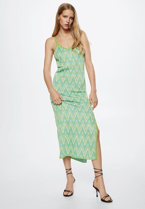 MANGO - Dress massiel - green