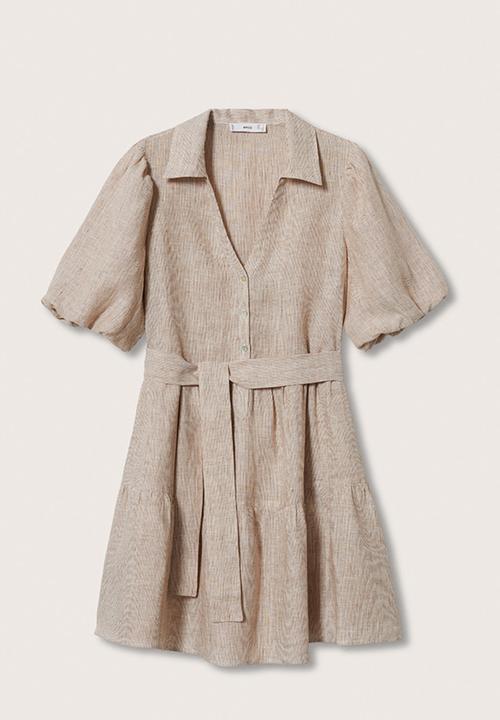 MANGO - Dress dolly - light beige