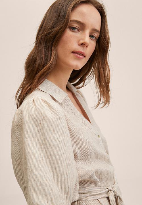MANGO - Dress dolly - light beige