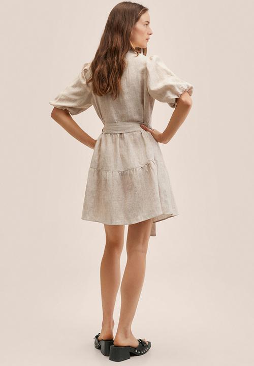 MANGO - Dress dolly - light beige