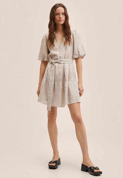 MANGO - Dress dolly - light beige