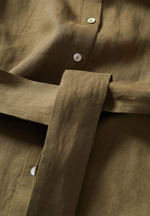 MANGO - Dress pampa - khaki
